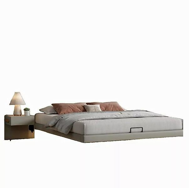 JVmoebel Bett Graues Schlafzimmer Wandbett Designer Betten Luxus Holz (1-tl günstig online kaufen