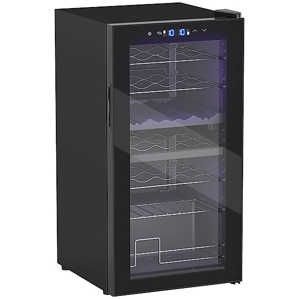 HOMCOM Weinkühlschrank 2 Zonen 28 Flaschen 74L 5-18℃ Kompressor Getränkeküh günstig online kaufen