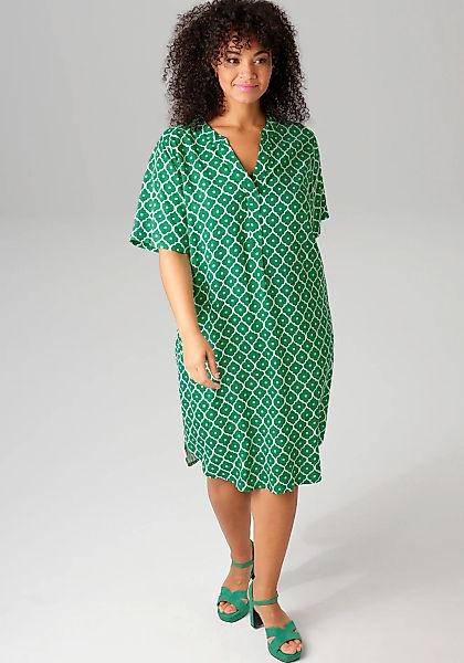 Aniston PLUS Blusenkleid, in trendigen Druck günstig online kaufen