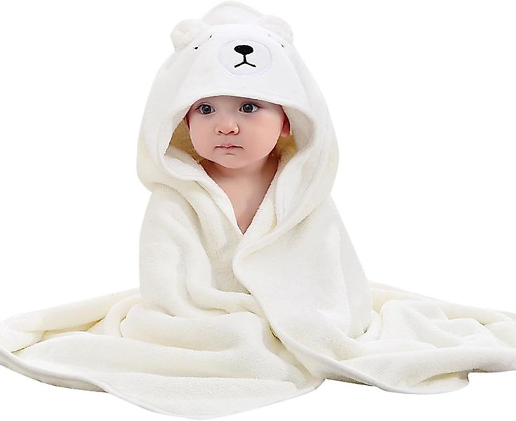 NUODWELL Kapuzenhandtuch Baby Kapuzenhandtuch mit Waschlappen,mit günstig online kaufen