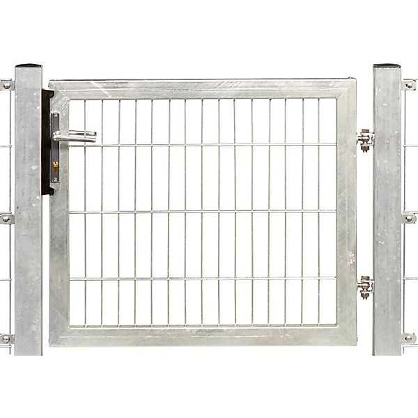 Einzeltor Premium Feuerverzinkt Füllung Doppelstab 200x50 mm Torhöhe 140 cm günstig online kaufen