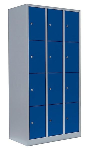 Steelboxx Fächerschrank 12Fächer Schließfachschrank Wertfachschrank Spind 1 günstig online kaufen