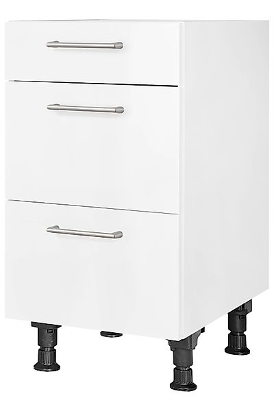 nobilia Unterschrank ""Laser", vormontiert, mit höhenverstellbaren Sockelfü günstig online kaufen