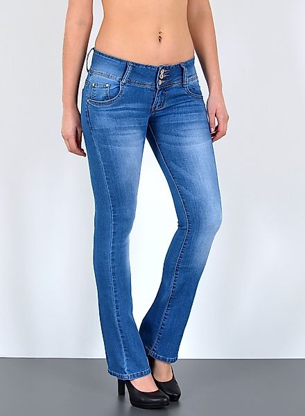 ESRA Bootcut-Jeans Damen Flared Jeans Bootcut günstig online kaufen