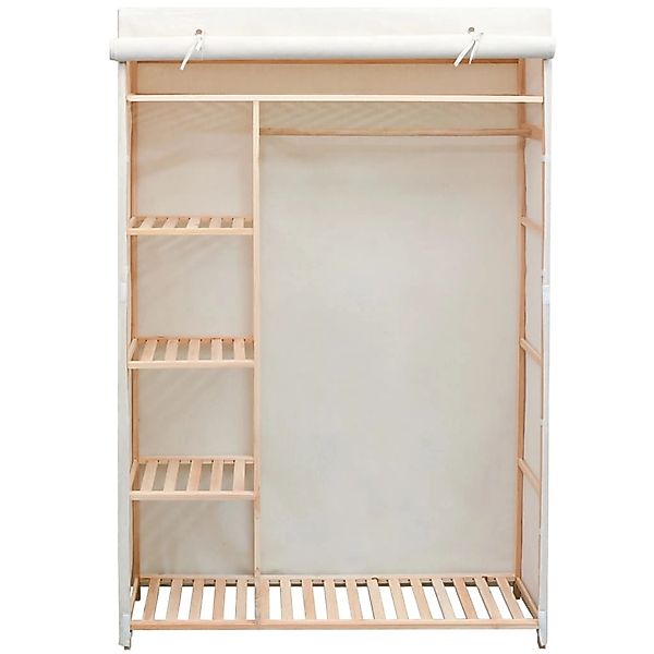 Schrank Stoff Und Kiefernholz 110 X 40 X 170 Cm günstig online kaufen