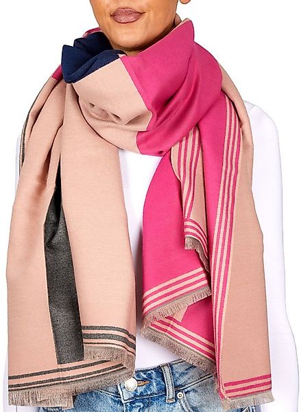 BRUBAKER Schal Cashmirillo Damen Schal mit Quadrat Muster - Warm und Kusche günstig online kaufen