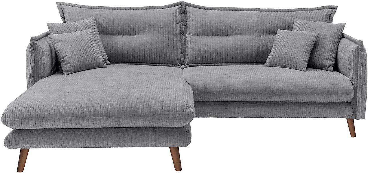 INOSIGN Ecksofa "Lazio modern und bequem, schmale Armlehnen, tolle Detailve günstig online kaufen