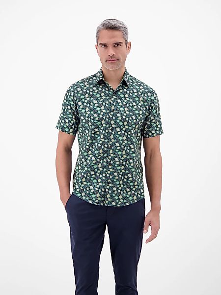 LERROS Kurzarmhemd "Floral bedrucktes Halbarmhemd, 100 % Baumwolle" günstig online kaufen