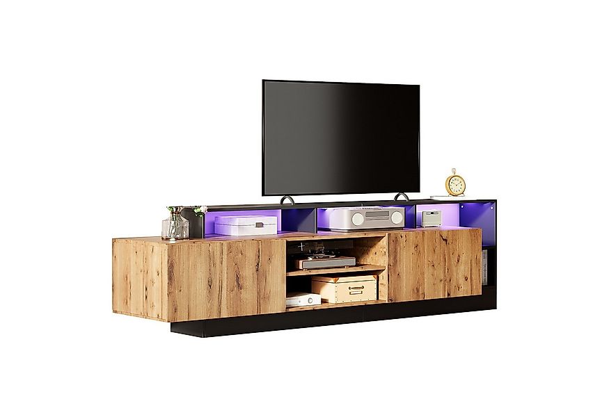 HAUSS SPOLE Lowboard für TV-Geräte bis 70 Zoll, mit LED-Anzeigen für Wohnzi günstig online kaufen
