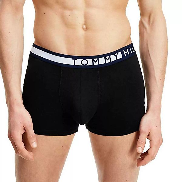 Tommy Hilfiger – Schwarze Unterhosen im 3er-Pack mit kontrastierendem Taill günstig online kaufen