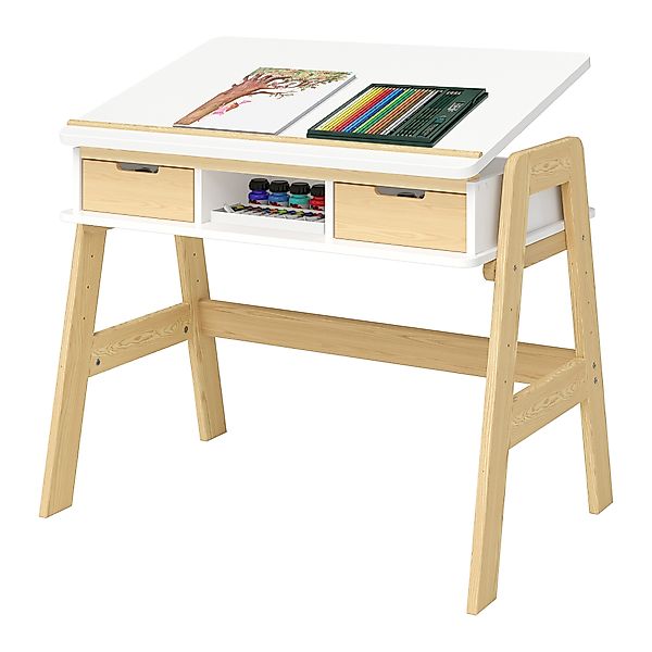 Bellabino Kinderschreibtisch Campo, höhenverstellbar 56-75 cm günstig online kaufen