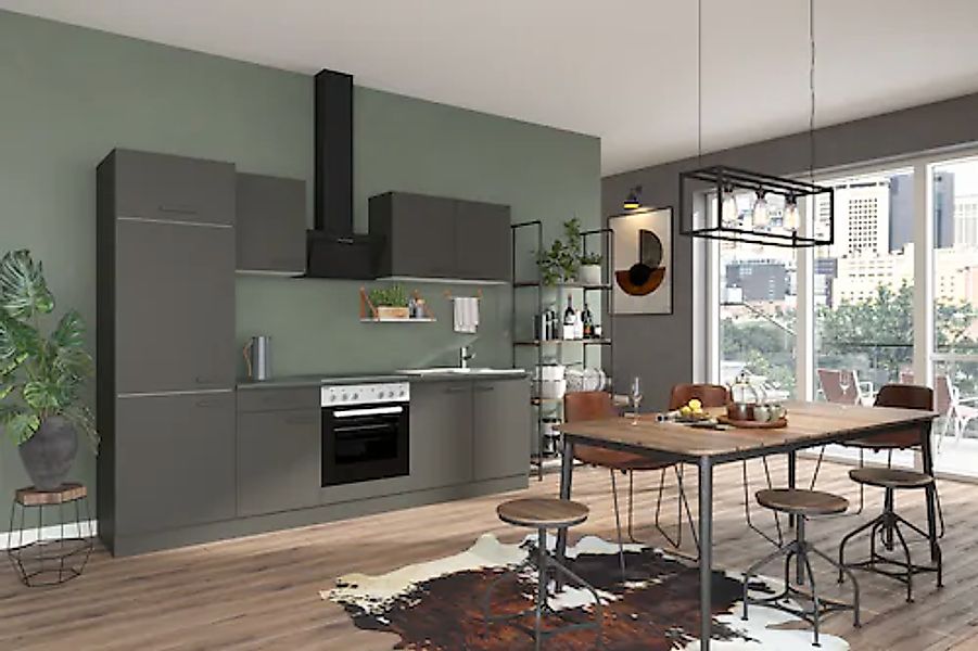 OPTIFIT Küchenzeile »Palma« Breite 270 cm, wahlweise mit E-Geräten, seitenv günstig online kaufen