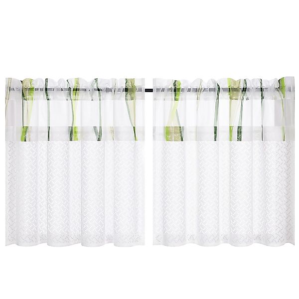 Joyswahl Scheibengardine, Stangendurchzug (2 St), transparent, günstig online kaufen