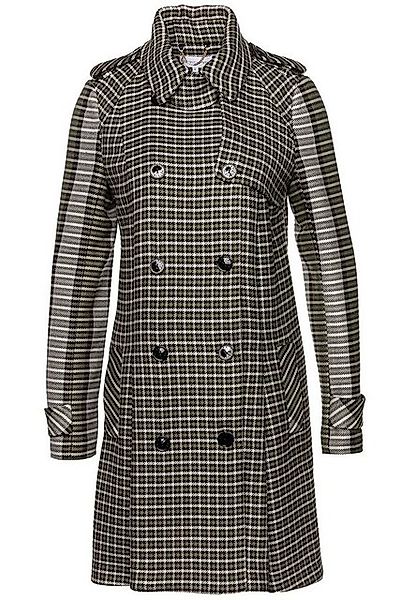 Patrizia Pepe Trenchcoat British Tweed Mantel Gr. 40 mit Reverskragen günstig online kaufen