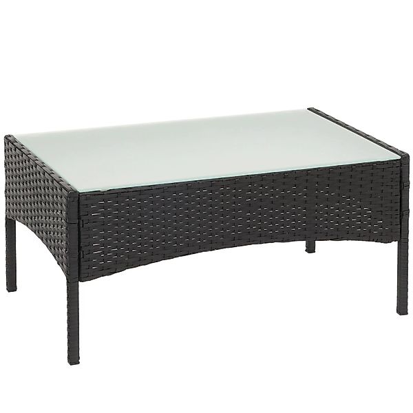Proregal Poly-Rattan Gartentisch Andi HxBxT 38x79x48 cm Anthrazit Beistellt günstig online kaufen
