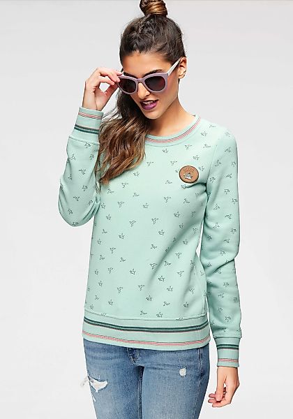 Ocean Sportswear Sweatshirt mit Lederimitatbadge günstig online kaufen