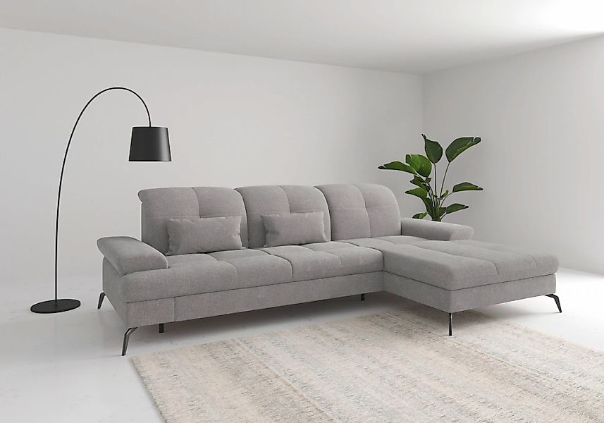 sit&more Ecksofa "Amica, L-Form, inkl. Sitztiefenverstellung & Armteilverst günstig online kaufen