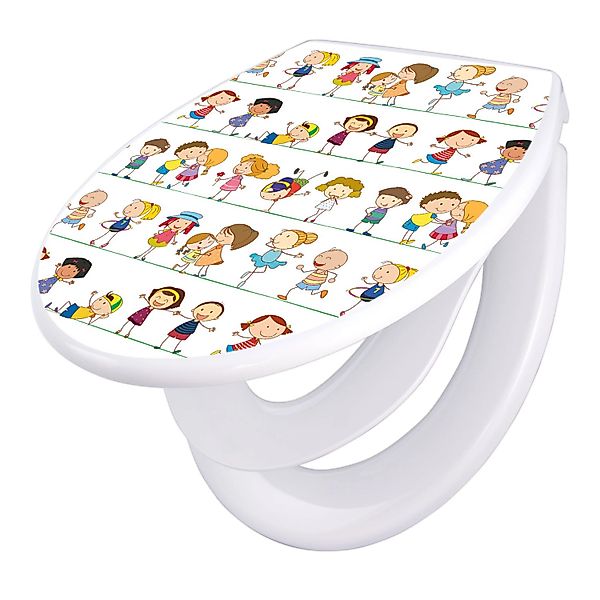 banjado WC-Sitz Motiv Kinder (mit Kindersitz, günstig online kaufen