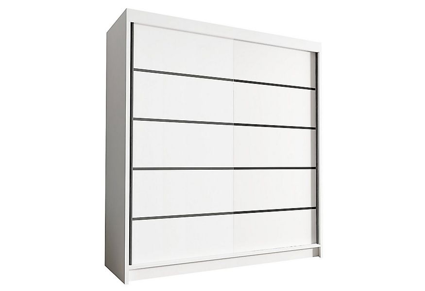 Sofnet Kleiderschrank Harry IV (mit Schiebetüren und Kleiderstange) Schwebe günstig online kaufen