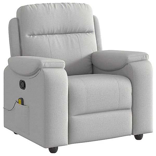 vidaXL Sessel Massagesessel Wolkengrau Stoff (1-St) günstig online kaufen