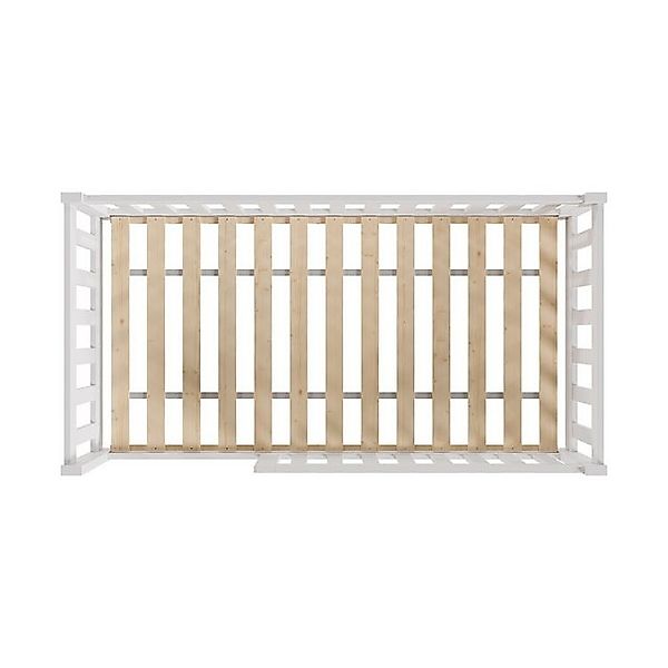 Juskys Kinderbett Naya, 80x160 cm Bodenbett aus Holz, mit Rausfallschutz & günstig online kaufen