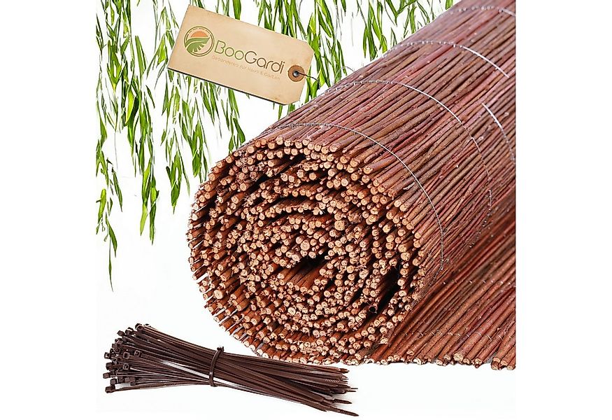 BooGardi Weidenzaun Weidenmatte mit Kabelbindern, (Höhe 30cm x Breite 3m · günstig online kaufen