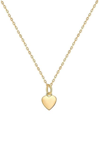 Dear Me Goldkette Damen 585 Gelbgold Weißgold Herz hängend, Goldkette Anhän günstig online kaufen