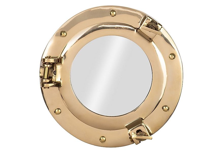 Moritz Wandspiegel Maritimer Bullauge Spiegel rund Ø 20 cm aus Messing, mar günstig online kaufen
