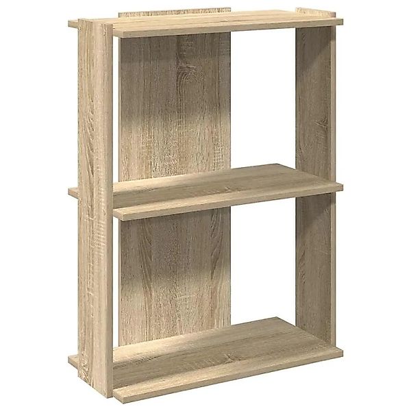 vidaXL Bücherregal 3 Böden Sonoma-Eiche 60x30x80 cm Holzwerkstoff 860258 günstig online kaufen