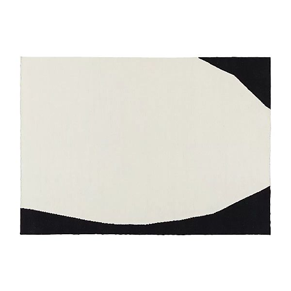 Flow Kelimteppich weiß-schwarz 170x240 cm günstig online kaufen