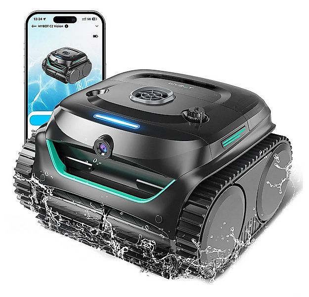 WYBOT Poolroboter C2 Vision kabelloser Poolsauger, Trümmererkennung mit AI- günstig online kaufen