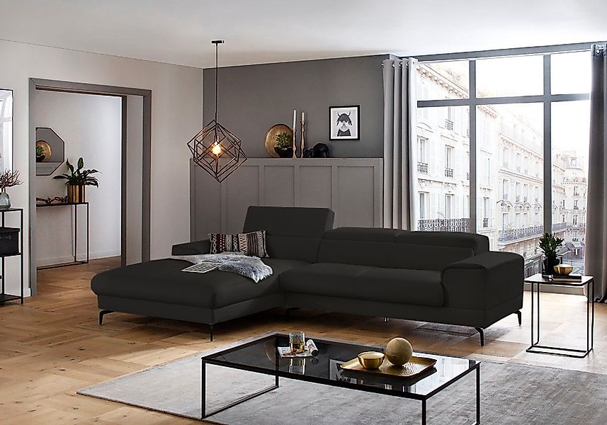 W.SCHILLIG Ecksofa "piedroo, Designsofa mit tollem Sitzkomfort, L-Form" Kop günstig online kaufen