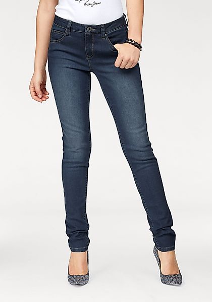 Arizona Slim-fit-Jeans "Curve-Collection" hohe Leibhöhe, Five-Pocket-Design günstig online kaufen