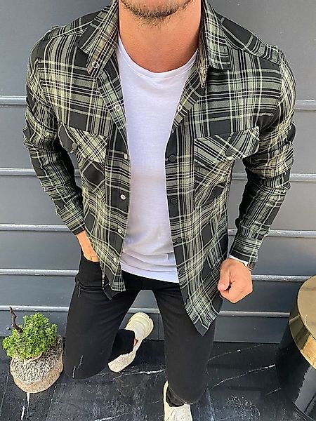 Megaman Jeans Karohemd Megaman Herren Holzfäller Hemd günstig online kaufen