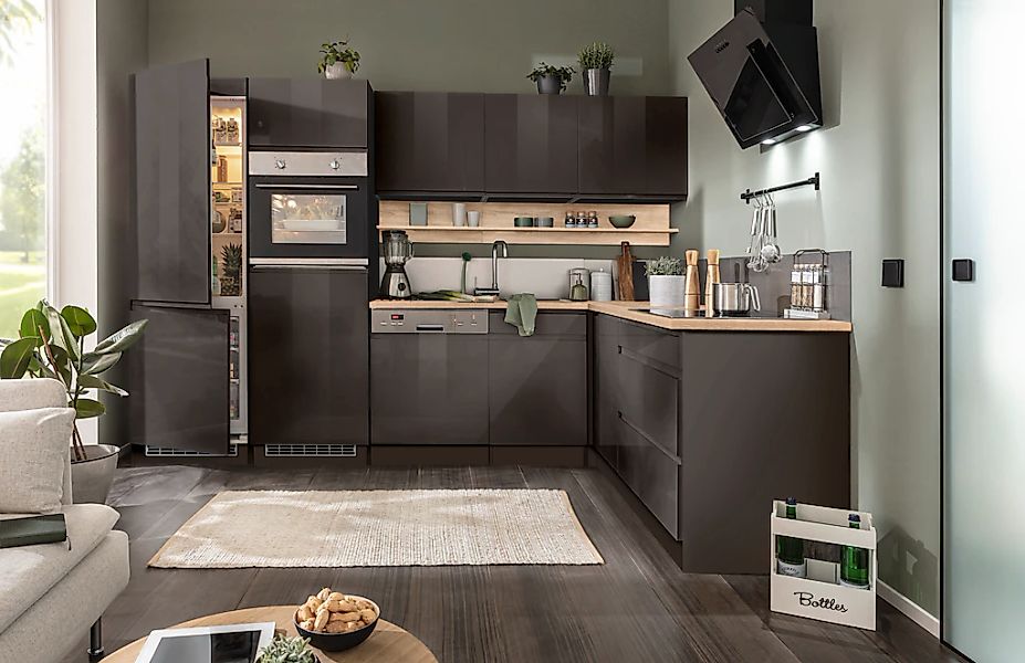 KOCHSTATION Winkelküche "KS-Virginia" Stellbreite 290/180 cm, ohne E-Geräte günstig online kaufen