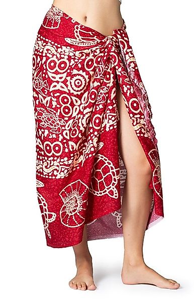 PANASIAM Pareo Sarong im Meeres-Design Strandtuch Lunghi Wickelrock aus 100 günstig online kaufen