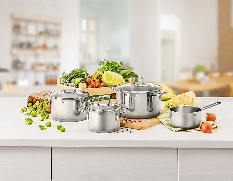 Silit Bratentopf »Extra Cook, mit Glasdeckel«, Edelstahl 18/10, (2 tlg.), S günstig online kaufen