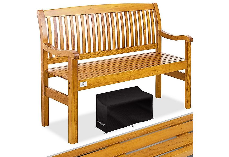 KESSER Gartenbank, Gartenbank Holz Holzbank wetterfest Parkbank Massivholz günstig online kaufen