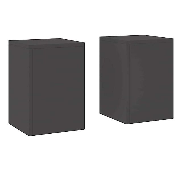 vidaXL Blumenständer Pflanzenständer 2 pcs Schwarz 24 x 24 x 35 cm Stahl (2 günstig online kaufen