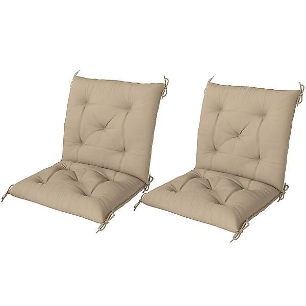 Outsunny Set von 2 Gartenkissen für Stühle im Außenbereich, Stuhlkissen mit günstig online kaufen