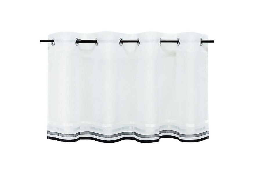 Yujiao Mao Scheibengardine (1 St), Ösen, transparent, mit Satinband, Voile günstig online kaufen