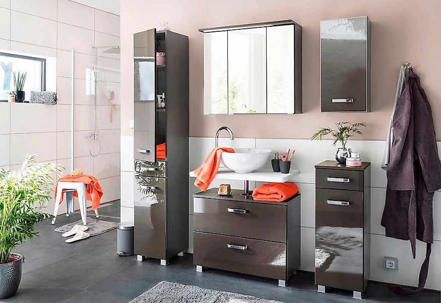 welltime Waschbeckenunterschrank "Ravenna" Breite 70 cm, Türen mit Anschlag günstig online kaufen