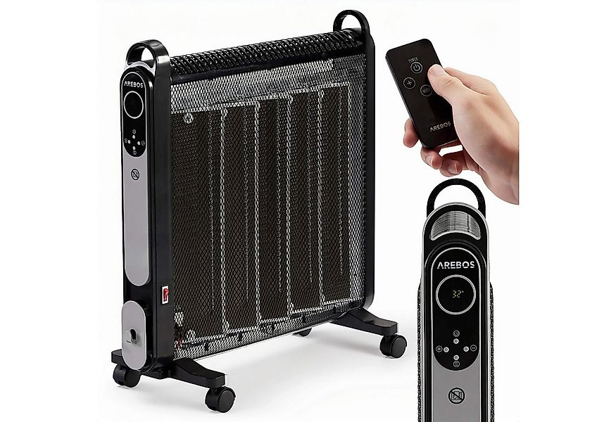 Arebos Konvektor Elektroheizung, mobiler elektro Heizlüfter mit 2 Heizstufe günstig online kaufen