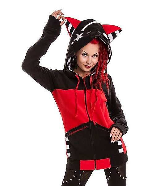 Bye Bye Kitty Kapuzensweatshirt Kapuzenjacke Star Kitty Hood Cute Kawaii Co günstig online kaufen