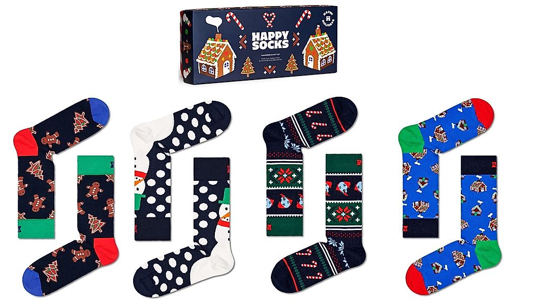 Happy Socks Socken Tagessocke Crew Gingerbread günstig online kaufen