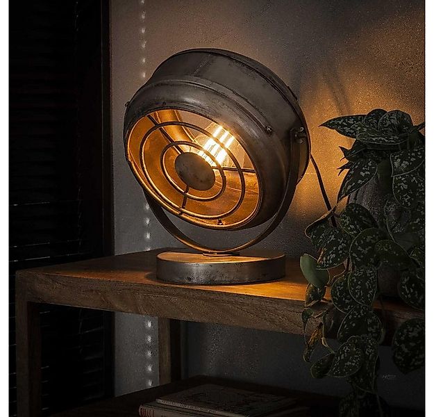 famlights Tischleuchte famlights, Tischleuchte Leo in Silber E27 330mm günstig online kaufen