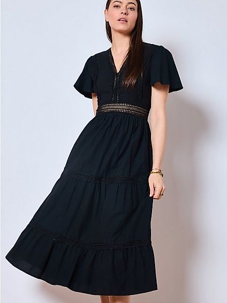 ANNIS Fashion & Accessoires Maxikleid "JUSTINE" (1-tlg) Sommerkleid aus Bau günstig online kaufen