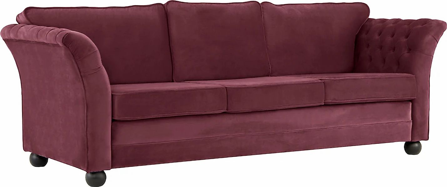 Home affaire 3-Sitzer »Pajero« mit Knopfheftung an den Armlehn-Innenseiten, günstig online kaufen