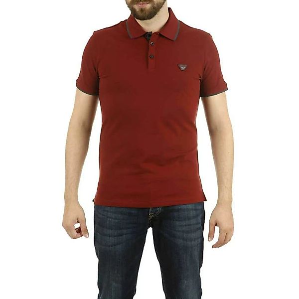 Armani Jeans Kurzarm Polo Shirt 2XL Bordeaux günstig online kaufen
