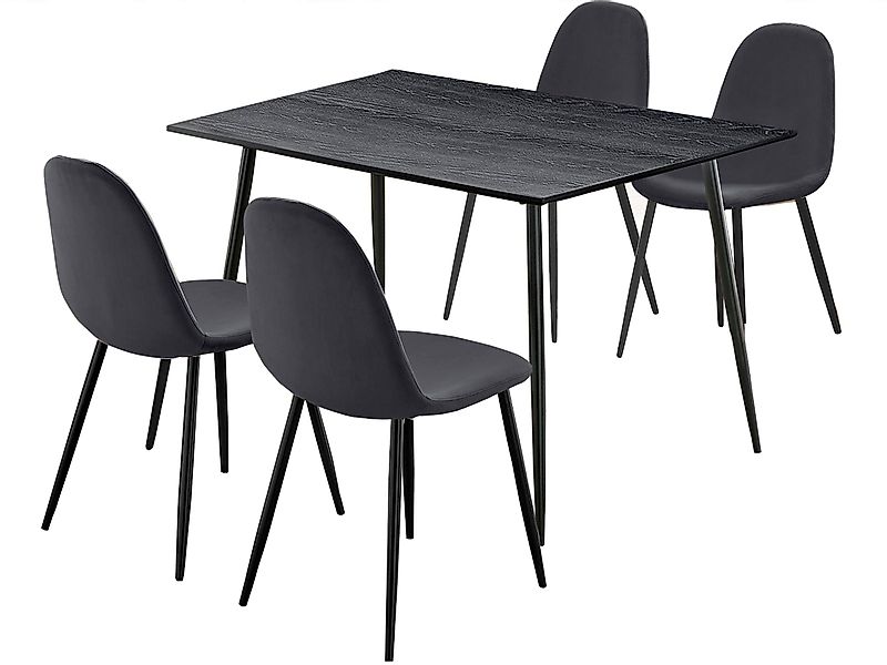 loft24 Essgruppe Matcha, (5-tlg), 1 Esstisch günstig online kaufen